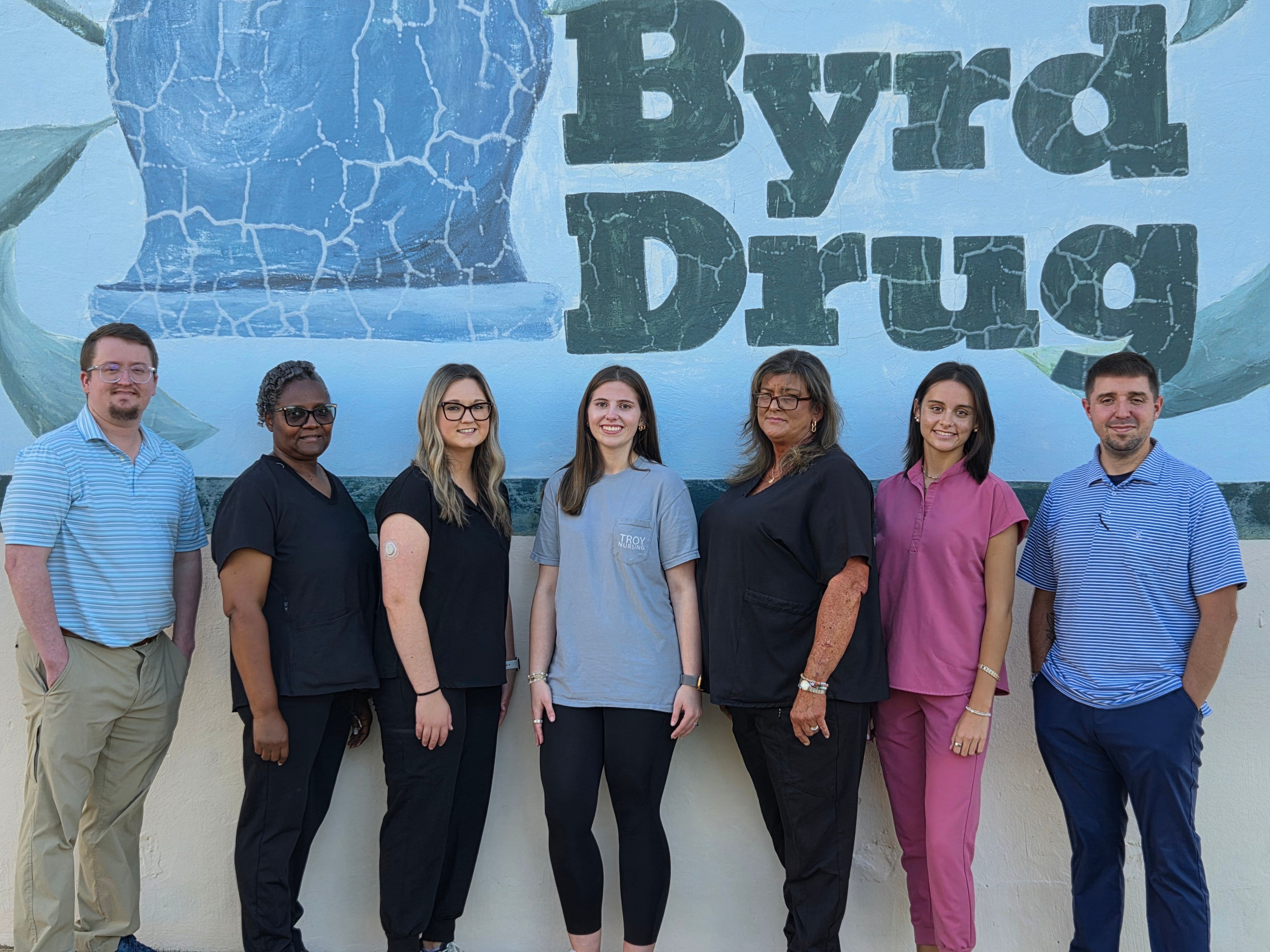 The Byrd Drug Company pharmacy team